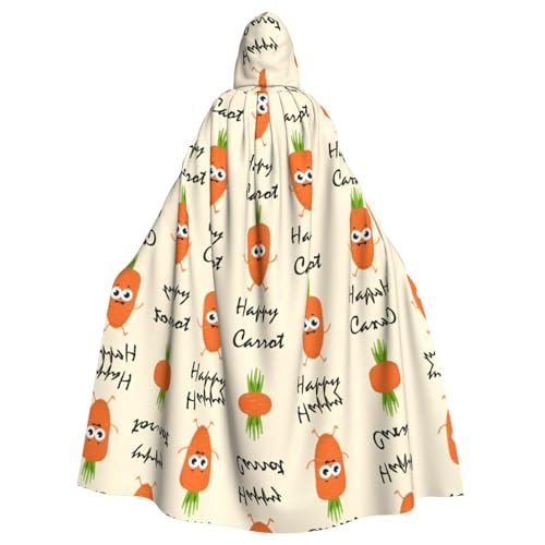 WHJDPP Kapuzenumhang mit Karottenbild, Halloween, für Erwachsene, super großer Kapuzenumhang ohne Reißverschluss WHJDPP Kapuzenumhang mit Karottenbild, Halloween, für Erwachsene, super großer Kapuzenumhang ohne Reißverschluss von WHJDPP
