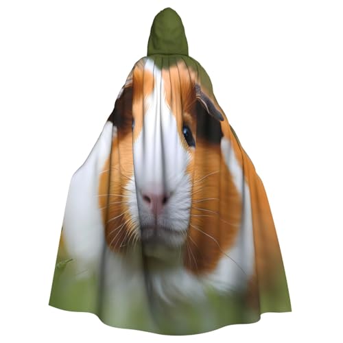 WHJDPP Kapuzenumhang mit Meerschweinchen-Aufdruck für Halloween, Rollenspiele und Kostümpartys – bequem und langlebig von WHJDPP