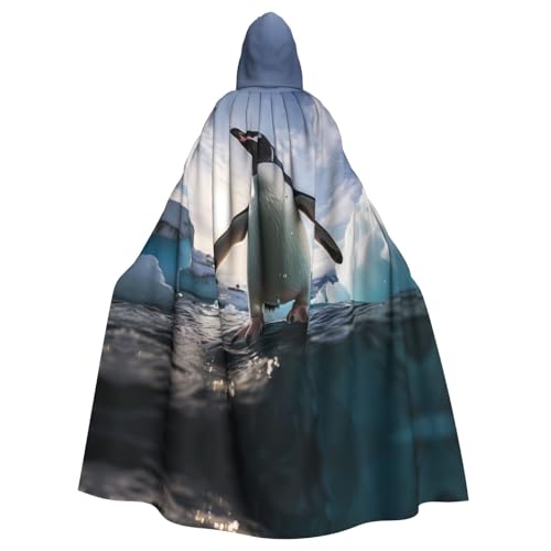 WHJDPP Kapuzenumhang mit Pinguin-Aufdruck, Halloween, Erwachsene, für Kostümpartys und Themenveranstaltungen WHJDPP Kapuzenumhang mit Pinguin-Aufdruck, Halloween, Erwachsene, für Kostümpartys und Themenveranstaltungen von WHJDPP