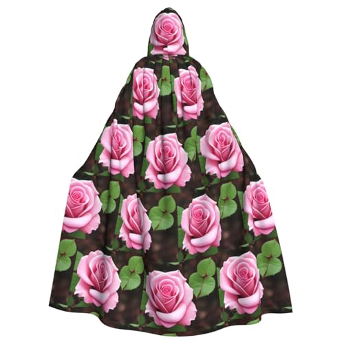 WHJDPP Kapuzenumhang mit Rosenblütenmuster für Halloween, Rollenspiel-Kostüme und mehr WHJDPP Kapuzenumhang mit Rosenblütenmuster für Halloween, Rollenspiel-Kostüme und mehr von WHJDPP