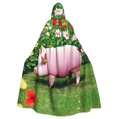 WHJDPP Kapuzenumhang mit Schweinemuster für Halloween, Rollenspiel-Kostüme und mehr WHJDPP Kapuzenumhang mit Schweinemuster für Halloween, Rollenspiel-Kostüme und mehr von WHJDPP