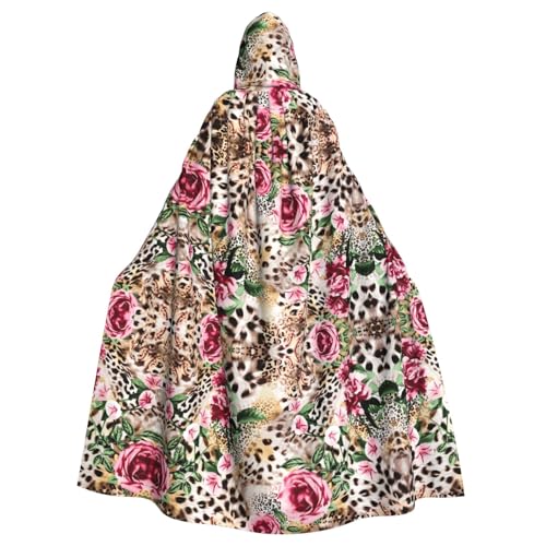 WHJDPP Kapuzenumhang mit Tier, Tiger, Leopardenmuster, Rose, Blumenbild, Halloween, Erwachsenen-Kapuzenumhang – super großer Kapuzenumhang ohne Reißverschluss WHJDPP Kapuzenumhang mit Tier, Tiger, Leopardenmuster, Rose, Blumenbild, Halloween, Erwachsenen-Kapuzenumhang – super großer Kapuzenumhang ohne Reißverschluss von WHJDPP