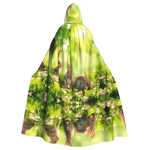 WHJDPP Kapuzenumhang mit lustigem Hasenbild, Halloween, für Erwachsene, super großer Kapuzenumhang ohne Reißverschluss WHJDPP Kapuzenumhang mit lustigem Hasenbild, Halloween, für Erwachsene, super großer Kapuzenumhang ohne Reißverschluss von WHJDPP