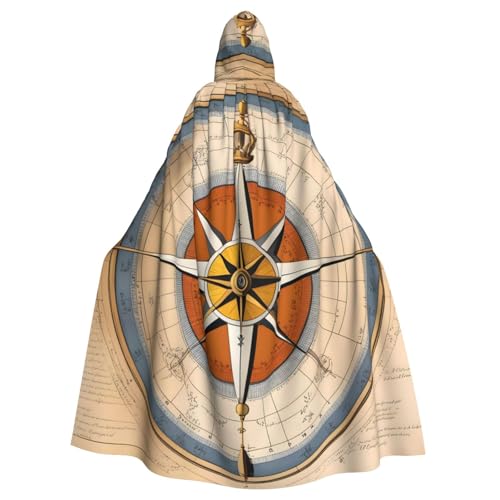 WHJDPP Law of the Compass Sea Prints Halloween Erwachsene Kapuzenumhang für Kostümpartys und Themenveranstaltungen WHJDPP Law of the Compass Sea Prints Halloween Erwachsene Kapuzenumhang für Kostümpartys und Themenveranstaltungen von WHJDPP
