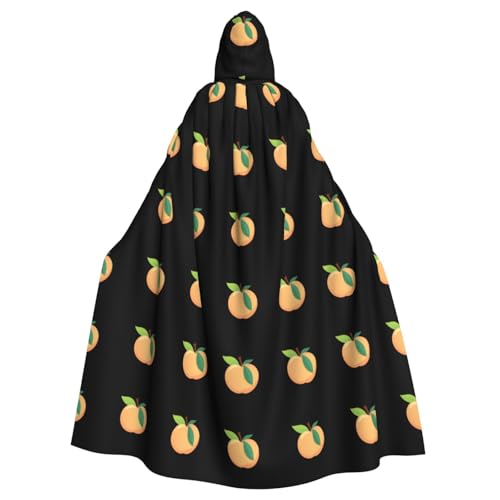 WHJDPP Niedlicher Pfirsich-Druck, Halloween-Umhang mit Kapuze für Erwachsene, für Kostümpartys und Themenveranstaltungen WHJDPP Niedlicher Pfirsich-Druck, Halloween-Umhang mit Kapuze für Erwachsene, für Kostümpartys und Themenveranstaltungen von WHJDPP