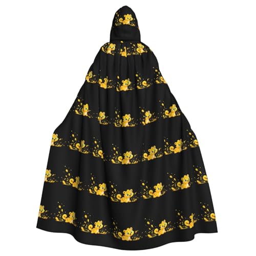 WHJDPP Niedlicher kleiner Leoparden-Druck, Halloween-Umhang mit Kapuze für Erwachsene, für Kostümpartys und Themenveranstaltungen WHJDPP Niedlicher kleiner Leoparden-Druck, Halloween-Umhang mit Kapuze für Erwachsene, für Kostümpartys und Themenveranstaltungen von WHJDPP