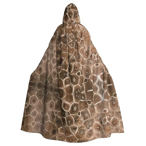 WHJDPP Petoskey Kapuzenumhang mit Steinbild, Halloween, für Erwachsene, super großer Kapuzenumhang ohne Reißverschluss WHJDPP Petoskey Kapuzenumhang mit Steinbild, Halloween, für Erwachsene, super großer Kapuzenumhang ohne Reißverschluss von WHJDPP