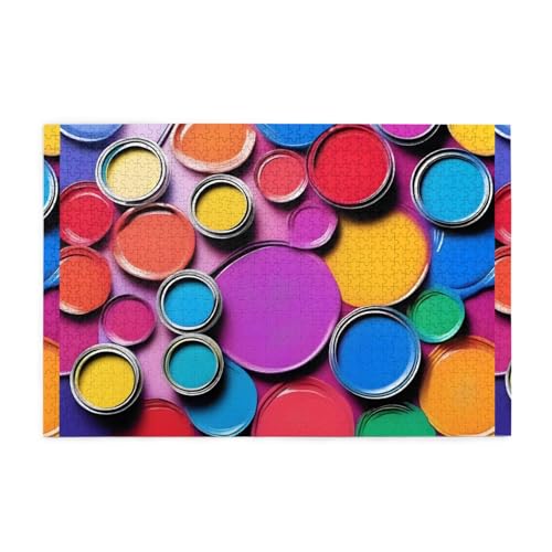 WHJDPP Puzzles, 1000 Teile, Regenbogenfarben, Muster, pädagogische, intellektuelle Holzpuzzles, lustige Puzzles, Stressabbau-Puzzles WHJDPP Puzzles, 1000 Teile, Regenbogenfarben, Muster, pädagogische, intellektuelle Holzpuzzles, lustige Puzzles, Stressabbau-Puzzles von WHJDPP