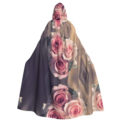 WHJDPP Rosen-Blumenbild, Halloween, Erwachsenen-Kapuzenumhang, super großer Kapuzenumhang ohne Reißverschluss WHJDPP Rosen-Blumenbild, Halloween, Erwachsenen-Kapuzenumhang, super großer Kapuzenumhang ohne Reißverschluss von WHJDPP