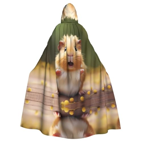 WHJDPP Süßer Meerschweinchen-Druck, Halloween-Umhang mit Kapuze für Erwachsene, für Kostümpartys und Themenveranstaltungen WHJDPP Süßer Meerschweinchen-Druck, Halloween-Umhang mit Kapuze für Erwachsene, für Kostümpartys und Themenveranstaltungen von WHJDPP