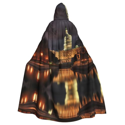WHJDPP The United States Capitol at night Prints Halloween Adult Hooded Cloak for Costume Parties and Theme Events WHJDPP The United States Capitol at night Prints Halloween Adult Hooded Cloak for Costume Parties and Theme Events von WHJDPP