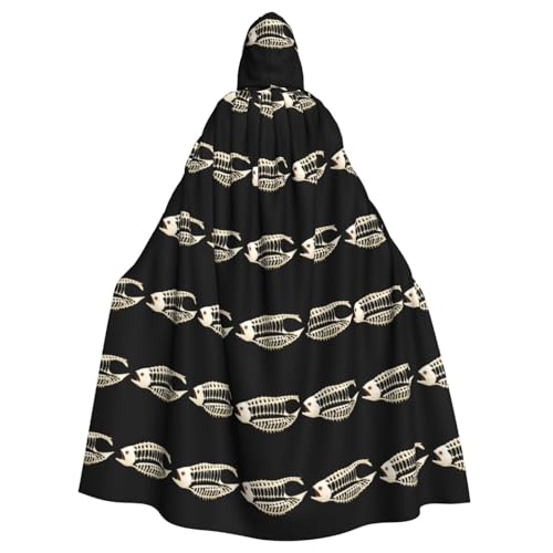 WHJDPP Tiefseefischgräten-Druck, Halloween, Erwachsenen-Kapuzenumhang für Kostümpartys und Themenveranstaltungen WHJDPP Tiefseefischgräten-Druck, Halloween, Erwachsenen-Kapuzenumhang für Kostümpartys und Themenveranstaltungen von WHJDPP