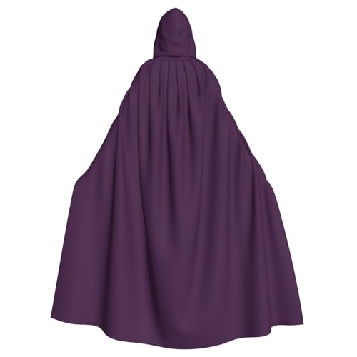WHJDPP Umhang mit Kapuze für Erwachsene, Auberginenbild, Halloween, mit Kapuze, super groß, ohne Reißverschluss, Violett von WHJDPP