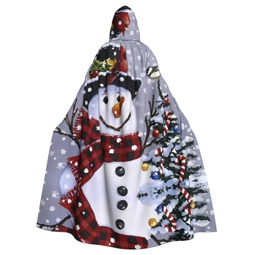 WHJDPP Umhang mit Kapuze für Erwachsene, Schneemann-Motiv, super groß, ohne Reißverschluss WHJDPP Umhang mit Kapuze für Erwachsene, Schneemann-Motiv, super groß, ohne Reißverschluss von WHJDPP
