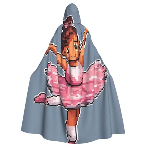 WHJDPP Umhang mit Kapuze und tanzendem Mädchen, Motiv: kleine Ballerina, für Halloween, Rollenspiel-Kostüme und mehr WHJDPP Umhang mit Kapuze und tanzendem Mädchen, Motiv: kleine Ballerina, für Halloween, Rollenspiel-Kostüme und mehr von WHJDPP