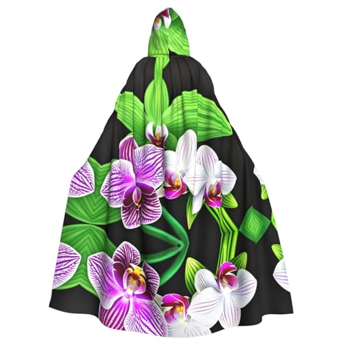 WHJDPP Umhang mit Orchideen-Blumenmuster für Halloween, Rollenspiel-Kostüme und mehr WHJDPP Umhang mit Orchideen-Blumenmuster für Halloween, Rollenspiel-Kostüme und mehr von WHJDPP