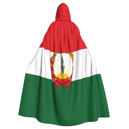 WHJDPP Umhang mit der Flagge von Mahabad mit Kapuze für Halloween, Rollenspiele und Kostümpartys – bequem und langlebig WHJDPP Umhang mit der Flagge von Mahabad mit Kapuze für Halloween, Rollenspiele und Kostümpartys – bequem und langlebig von WHJDPP