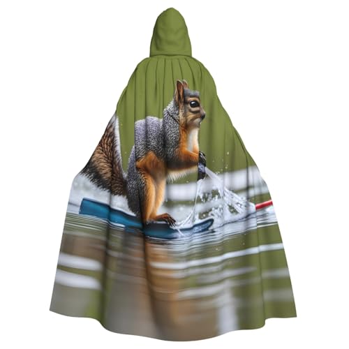 WHJDPP Wasserski-Umhang mit Kapuze, Fuchs, Eichhörnchen-Druck, Halloween, Erwachsene, für Kostümpartys und Themenveranstaltungen WHJDPP Wasserski-Umhang mit Kapuze, Fuchs, Eichhörnchen-Druck, Halloween, Erwachsene, für Kostümpartys und Themenveranstaltungen von WHJDPP