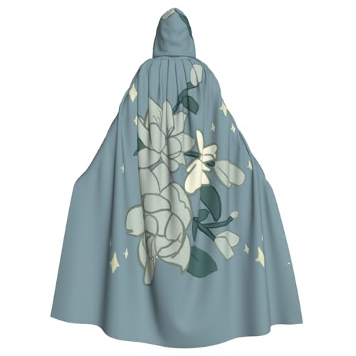 WHJDPP Weißer Bauhinia-Aufdruck, Kapuzenumhang für Halloween, Rollenspiele und Kostümpartys – bequem und langlebig WHJDPP Weißer Bauhinia-Aufdruck, Kapuzenumhang für Halloween, Rollenspiele und Kostümpartys – bequem und langlebig von WHJDPP