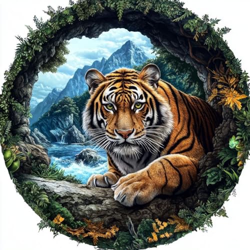 Holzpuzzle Erwachsene, 200 Teile Holzpuzzle Tiere füR Erwachsene (Tiger) von WHJSG
