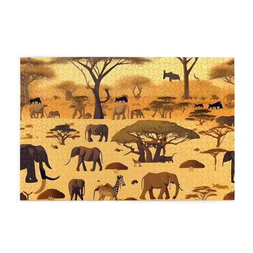 Jigsaw Puzzles1000 Teile Whjshop Afrikanische Graslandtiere Drucke Pädagogische Intellektuelle Holzpuzzles Lustige Puzzles Stressabbau Puzzles Jigsaw Puzzles1000 Teile Whjshop Afrikanische Graslandtiere Drucke Pädagogische Intellektuelle Holzpuzzles Lustige Puzzles Stressabbau Puzzles von WHJSHOP