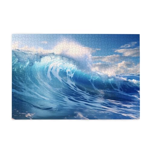Jigsaw Puzzles1000 Teile Whjshop Blue Ocean Waves Prints Pädagogische Intellektuelle Holzpuzzles Lustige Puzzles Stressabbau Puzzles Jigsaw Puzzles1000 Teile Whjshop Blue Ocean Waves Prints Pädagogische Intellektuelle Holzpuzzles Lustige Puzzles Stressabbau Puzzles von WHJSHOP