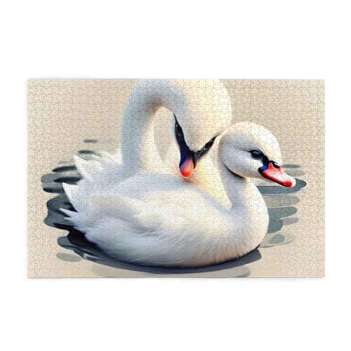 Jigsaw Puzzles1000 Teile Whjshop Cute Little Swan Prints Educational Intellectual Wooden Puzzles, Fun Puzzles, Stress Relieving Puzzles Jigsaw Puzzles1000 Teile Whjshop Cute Little Swan Prints Educational Intellectual Wooden Puzzles, Fun Puzzles, Stress Relieving Puzzles von WHJSHOP