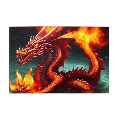 Jigsaw Puzzles1000 Teile Whjshop Drachenkönig im Feuer Drucke Pädagogische Intellektuelle Holzpuzzles Lustige Puzzles Stressabbau Puzzles Jigsaw Puzzles1000 Teile Whjshop Drachenkönig im Feuer Drucke Pädagogische Intellektuelle Holzpuzzles Lustige Puzzles Stressabbau Puzzles von WHJSHOP