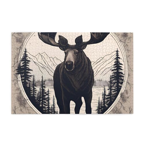 Jigsaw Puzzles1000 Teile Whjshop Elch Bär Hirsch Drucke Pädagogische Intellektuelle Holzpuzzles Lustige Puzzles Stressabbau Puzzles Jigsaw Puzzles1000 Teile Whjshop Elch Bär Hirsch Drucke Pädagogische Intellektuelle Holzpuzzles Lustige Puzzles Stressabbau Puzzles von WHJSHOP