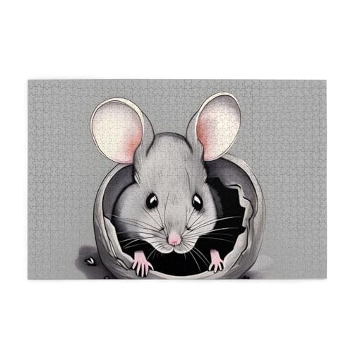 Jigsaw Puzzles1000 Teile Whjshop Graue Ratte Drucke Pädagogische Intellektuelle Holzpuzzles Lustige Puzzles Stressabbau Puzzles Jigsaw Puzzles1000 Teile Whjshop Graue Ratte Drucke Pädagogische Intellektuelle Holzpuzzles Lustige Puzzles Stressabbau Puzzles von WHJSHOP