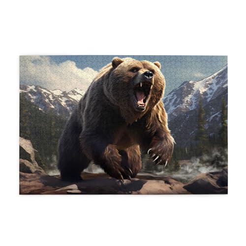 Jigsaw Puzzles1000 Teile Whjshop Grizzly Bears Prints Pädagogische Intellektuelle Holzpuzzles Lustige Puzzles Stressabbau Puzzles Jigsaw Puzzles1000 Teile Whjshop Grizzly Bears Prints Pädagogische Intellektuelle Holzpuzzles Lustige Puzzles Stressabbau Puzzles von WHJSHOP