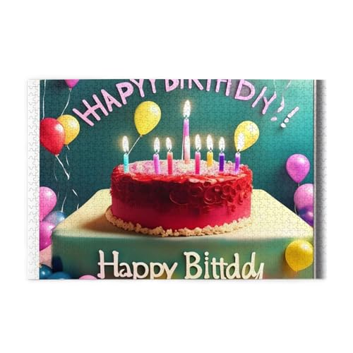Jigsaw Puzzles1000 Teile Whjshop Happy Birthday Schöne Drucke Pädagogische Intellektuelle Holzpuzzles Lustige Puzzles Stressabbau Puzzles Jigsaw Puzzles1000 Teile Whjshop Happy Birthday Schöne Drucke Pädagogische Intellektuelle Holzpuzzles Lustige Puzzles Stressabbau Puzzles von WHJSHOP