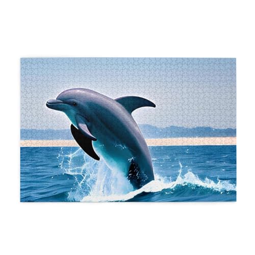 Jigsaw Puzzles1000 Teile Whjshop Jumping Up Delfine Prints Pädagogische Intellektuelle Holzpuzzles Lustige Puzzles Stressabbau Puzzles Jigsaw Puzzles1000 Teile Whjshop Jumping Up Delfine Prints Pädagogische Intellektuelle Holzpuzzles Lustige Puzzles Stressabbau Puzzles von WHJSHOP