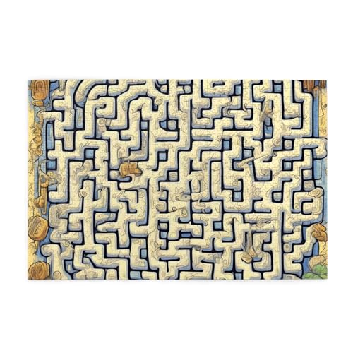 Jigsaw Puzzles1000 Teile Whjshop Labyrinth Schatzkarte Drucke Pädagogische Intellektuelle Holzpuzzles Lustige Puzzles Stressabbau Puzzles Jigsaw Puzzles1000 Teile Whjshop Labyrinth Schatzkarte Drucke Pädagogische Intellektuelle Holzpuzzles Lustige Puzzles Stressabbau Puzzles von WHJSHOP