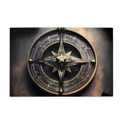 Jigsaw Puzzles1000 Teile Whjshop Magisches Design Nordische Runen Kompass Drucke Pädagogische Intellektuelle Holzpuzzles Lustige Puzzles Stressabbau Puzzles Jigsaw Puzzles1000 Teile Whjshop Magisches Design Nordische Runen Kompass Drucke Pädagogische Intellektuelle Holzpuzzles Lustige Puzzles Stressabbau Puzzles von WHJSHOP