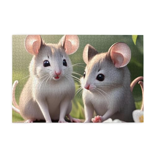Jigsaw Puzzles1000 Teile Whjshop Maus in Love Prints Pädagogische Intellektuelle Holzpuzzles Lustige Puzzles Stressabbau Puzzles Jigsaw Puzzles1000 Teile Whjshop Maus in Love Prints Pädagogische Intellektuelle Holzpuzzles Lustige Puzzles Stressabbau Puzzles von WHJSHOP