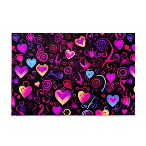 Jigsaw Puzzles1000 Teile Whjshop Musiksymbole Liebe Druck Qualität Holzpuzzle für Erwachsene und Kinder, lustige Puzzles, Stressabbau Puzzles Jigsaw Puzzles1000 Teile Whjshop Musiksymbole Liebe Druck Qualität Holzpuzzle für Erwachsene und Kinder, lustige Puzzles, Stressabbau Puzzles von WHJSHOP