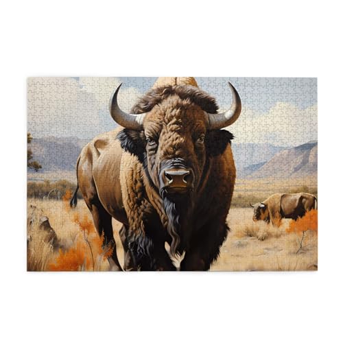 Jigsaw Puzzles1000 Teile Whjshop Nordamerikanische Bison Herde Drucke Pädagogische Intellektuelle Holzpuzzles Lustige Puzzles Stressabbau Puzzles Jigsaw Puzzles1000 Teile Whjshop Nordamerikanische Bison Herde Drucke Pädagogische Intellektuelle Holzpuzzles Lustige Puzzles Stressabbau Puzzles von WHJSHOP