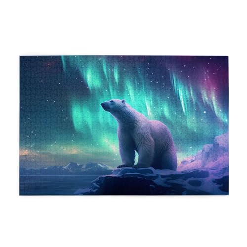 Jigsaw Puzzles1000 Teile Whjshop Nordlichter Eisbär Drucke Pädagogische Intellektuelle Holzpuzzles Lustige Puzzles Stressabbau Puzzles Jigsaw Puzzles1000 Teile Whjshop Nordlichter Eisbär Drucke Pädagogische Intellektuelle Holzpuzzles Lustige Puzzles Stressabbau Puzzles von WHJSHOP