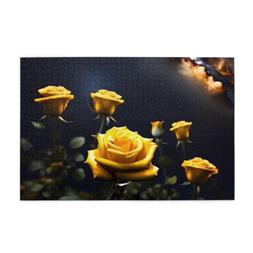 Jigsaw Puzzles1000 Teile Whjshop Schöne gelbe Rosen Drucke Pädagogische Intellektuelle Holzpuzzles Lustige Puzzles Stressabbau Puzzles Jigsaw Puzzles1000 Teile Whjshop Schöne gelbe Rosen Drucke Pädagogische Intellektuelle Holzpuzzles Lustige Puzzles Stressabbau Puzzles von WHJSHOP