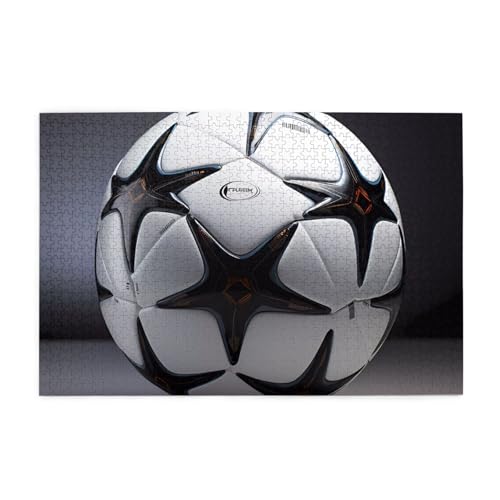 Jigsaw Puzzles1000 Teile Whjshop Schwarz-Weiß-Fußballdrucke Pädagogische Intellektuelle Holzpuzzles, lustige Puzzles, Stressabbau-Puzzles Jigsaw Puzzles1000 Teile Whjshop Schwarz-Weiß-Fußballdrucke Pädagogische Intellektuelle Holzpuzzles, lustige Puzzles, Stressabbau-Puzzles von WHJSHOP