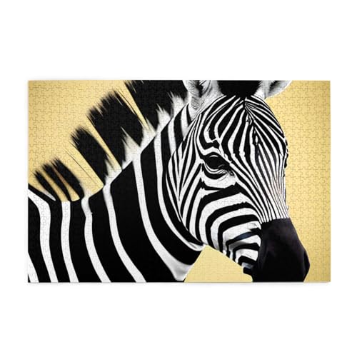 Jigsaw Puzzles1000 Teile Whjshop Schwarz-Weiß-Zebra-Drucke Pädagogische Intellektuelle Holzpuzzles, lustige Puzzles, Stressabbau-Puzzles Jigsaw Puzzles1000 Teile Whjshop Schwarz-Weiß-Zebra-Drucke Pädagogische Intellektuelle Holzpuzzles, lustige Puzzles, Stressabbau-Puzzles von WHJSHOP