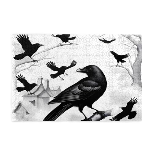 Jigsaw Puzzles1000 Teile Whjshop Schwarze Krähe Vögel Drucke Pädagogische Intellektuelle Holzpuzzles Lustige Puzzles Stressabbau Puzzles Jigsaw Puzzles1000 Teile Whjshop Schwarze Krähe Vögel Drucke Pädagogische Intellektuelle Holzpuzzles Lustige Puzzles Stressabbau Puzzles von WHJSHOP