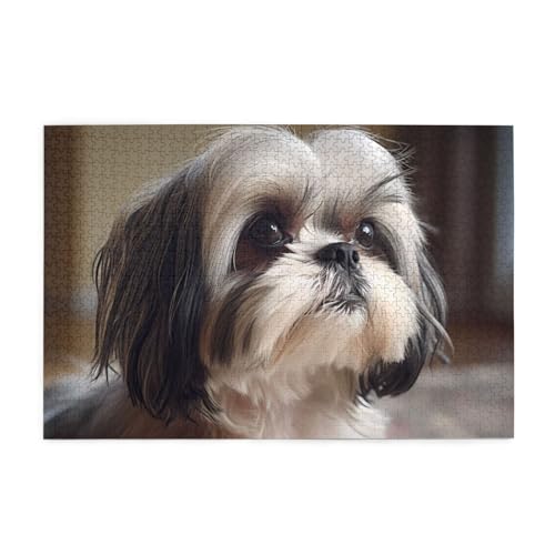 Jigsaw Puzzles1000 Teile Whjshop Shih Tzu Hund Drucke Pädagogische Intellektuelle Holzpuzzles Lustige Puzzles Stressabbau Puzzles Jigsaw Puzzles1000 Teile Whjshop Shih Tzu Hund Drucke Pädagogische Intellektuelle Holzpuzzles Lustige Puzzles Stressabbau Puzzles von WHJSHOP