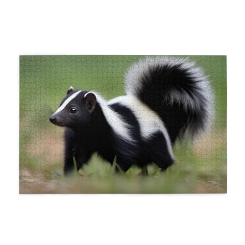 Jigsaw Puzzles1000 Teile Whjshop Skunk Prints Pädagogische Intellektuelle Holzpuzzles Lustige Puzzles Stressabbau Puzzles Jigsaw Puzzles1000 Teile Whjshop Skunk Prints Pädagogische Intellektuelle Holzpuzzles Lustige Puzzles Stressabbau Puzzles von WHJSHOP