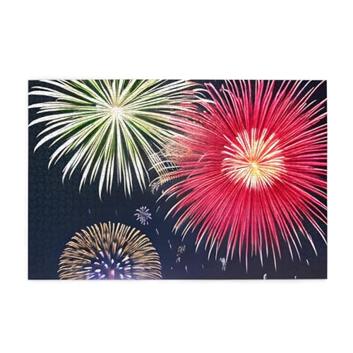 Jigsaw Puzzles1000 Teile Whjshop Splendid Fireworks Prints Educational Intellectual Wooden Puzzles, Fun Puzzles, Stress Relieving Puzzles von WHJSHOP