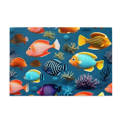 Jigsaw Puzzles1000 Teile Whjshop U-Boot-Rifffisch-Drucke pädagogische intellektuelle Holzpuzzles, lustige Puzzles, Stressabbau-Puzzles Jigsaw Puzzles1000 Teile Whjshop U-Boot-Rifffisch-Drucke pädagogische intellektuelle Holzpuzzles, lustige Puzzles, Stressabbau-Puzzles von WHJSHOP