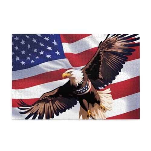 Jigsaw Puzzles1000 Teile Whjshop USA Patriotischer Adler mit amerikanischer Flagge Drucke Pädagogische Intellektuelle Holzpuzzles Lustige Puzzles Stressabbau Puzzles Jigsaw Puzzles1000 Teile Whjshop USA Patriotischer Adler mit amerikanischer Flagge Drucke Pädagogische Intellektuelle Holzpuzzles Lustige Puzzles Stressabbau Puzzles von WHJSHOP
