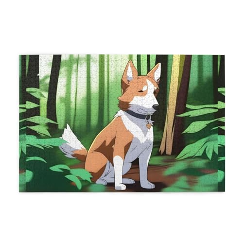 Jigsaw Puzzles1000 Teile Whjshop Waldhunde Druckqualität Holzpuzzle für Erwachsene und Kinder, lustige Puzzles, Stressabbau-Puzzles Jigsaw Puzzles1000 Teile Whjshop Waldhunde Druckqualität Holzpuzzle für Erwachsene und Kinder, lustige Puzzles, Stressabbau-Puzzles von WHJSHOP