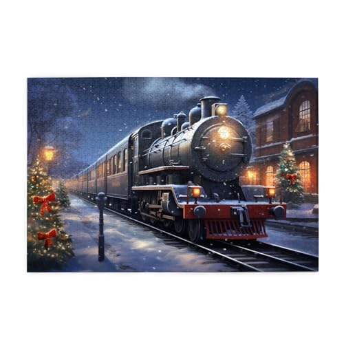 Jigsaw Puzzles1000 Teile Whjshop Winter Weihnachten Schnee Nacht Eisenbahn Zug Drucke Pädagogische Intellektuelle Holzpuzzles Lustige Puzzles Stressabbau Puzzles Jigsaw Puzzles1000 Teile Whjshop Winter Weihnachten Schnee Nacht Eisenbahn Zug Drucke Pädagogische Intellektuelle Holzpuzzles Lustige Puzzles Stressabbau Puzzles von WHJSHOP